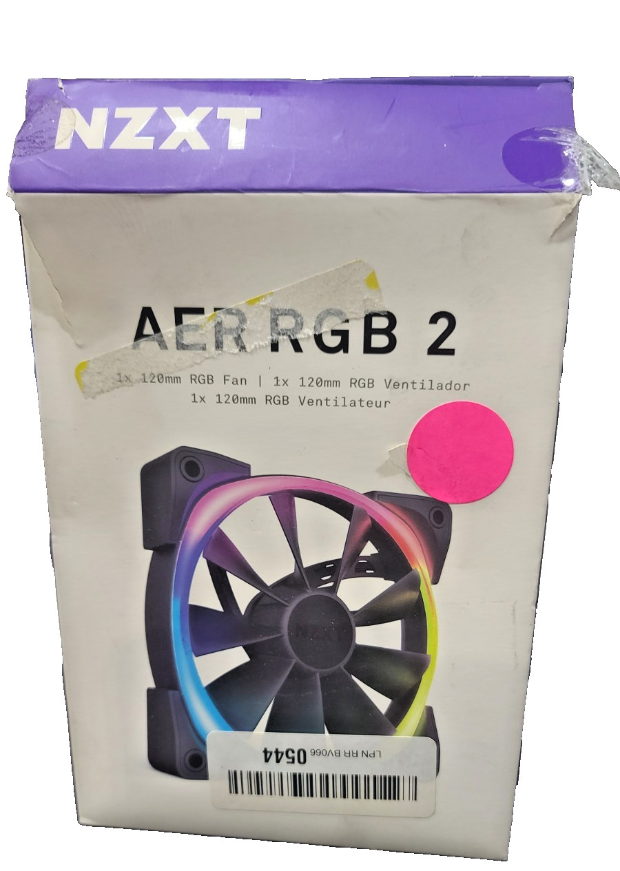 NZXT AER RGB 2 RGB Fluid Dynamic Bearing PWM 120mm Fan (Black)