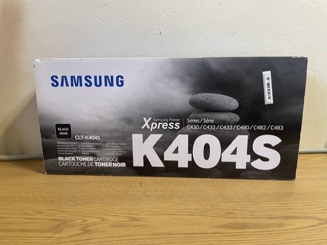 BRAND NEW SAMSUNG K404S BLACK COPY TONER CLT-K404S CARTRIDGE GENUINE OEM SEALED