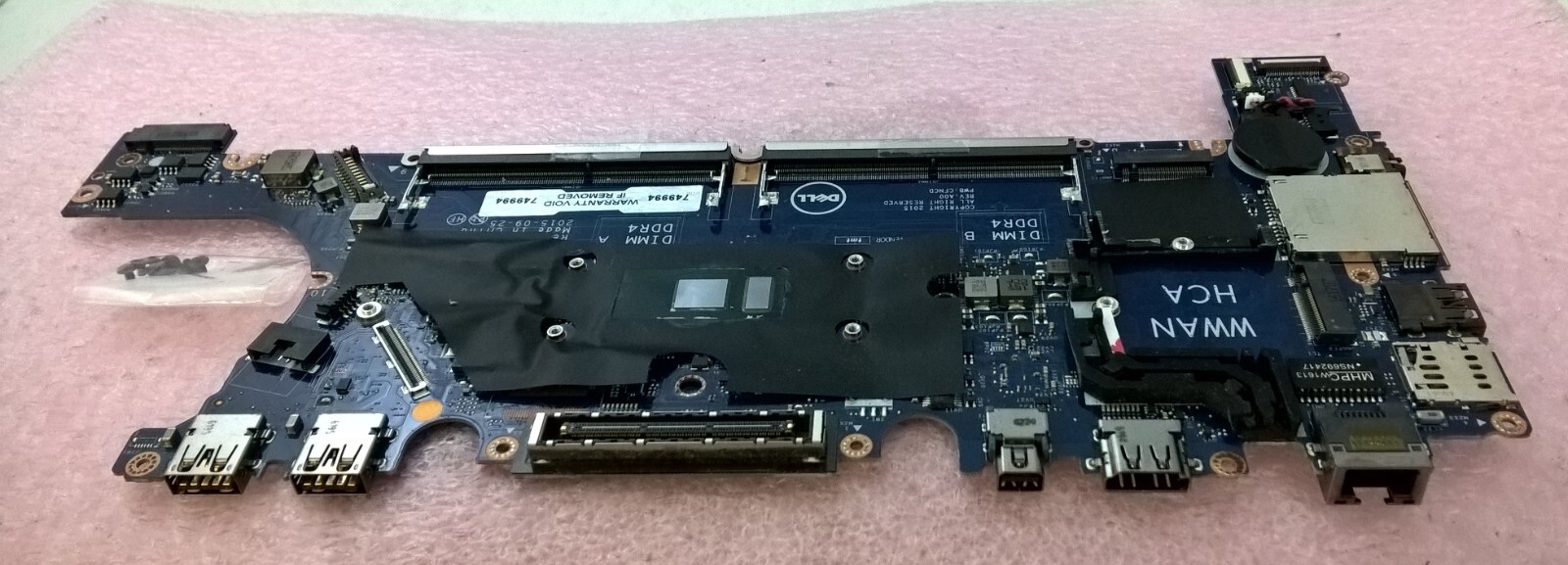 Dell Latitude E7270 Motherboard with i7-6600U 2.6GHz CPU Intel HD Graphics T0V7J