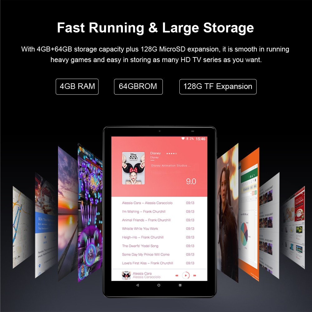 CHUWI 10.1” IPS WiFi Tablet Android 10 Pad 4+128G Octa Core MT6771 Dual Camera