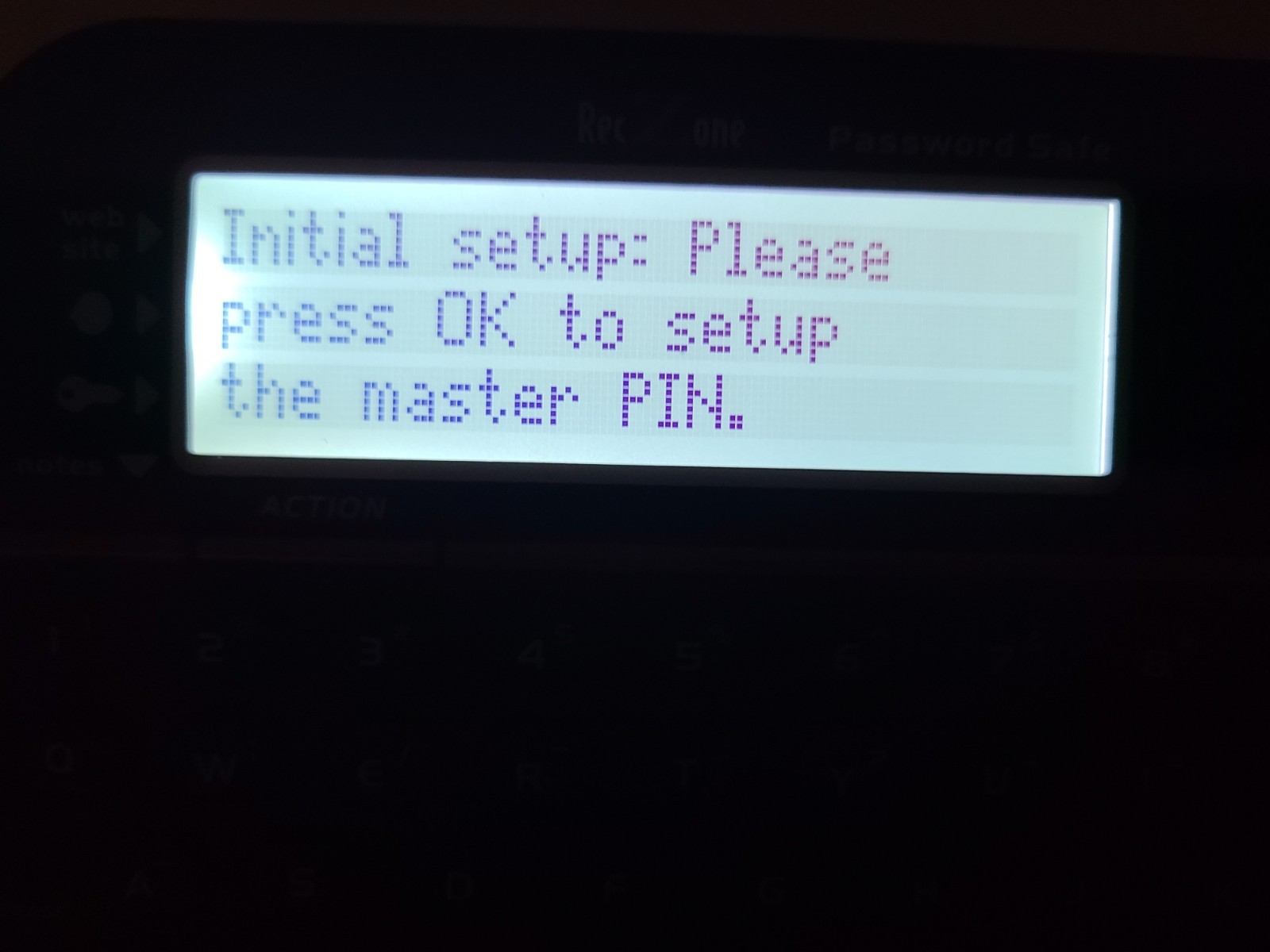 RecZone Password Safe SharperImage Backlit Built-In Memory Storage Tested