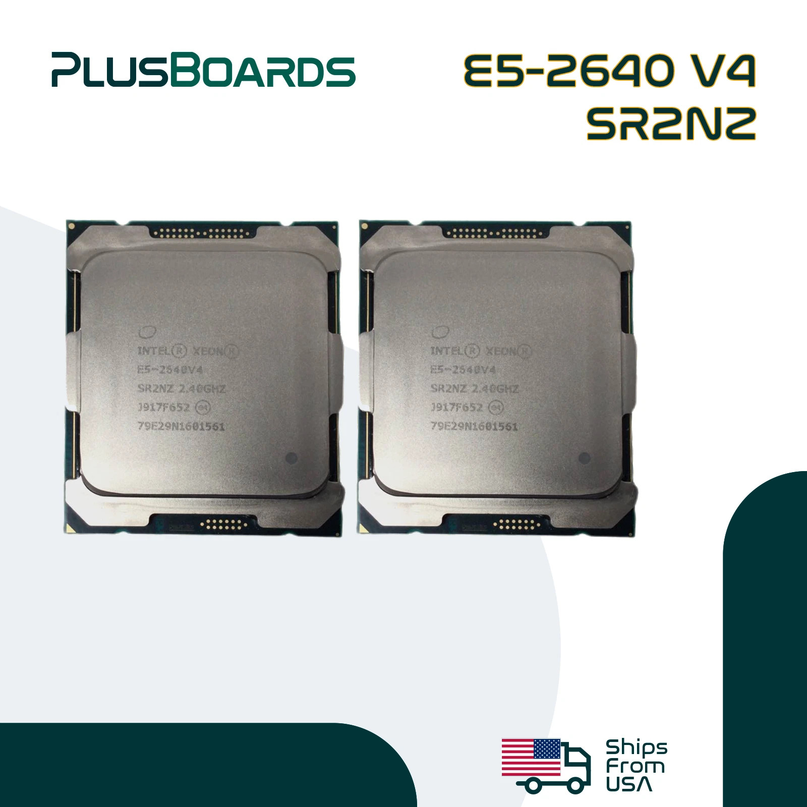 New Lot of 2 Intel Xeon E5-2640 v4 2.4GHz 10Core 25MB LGA2011 Server Processor