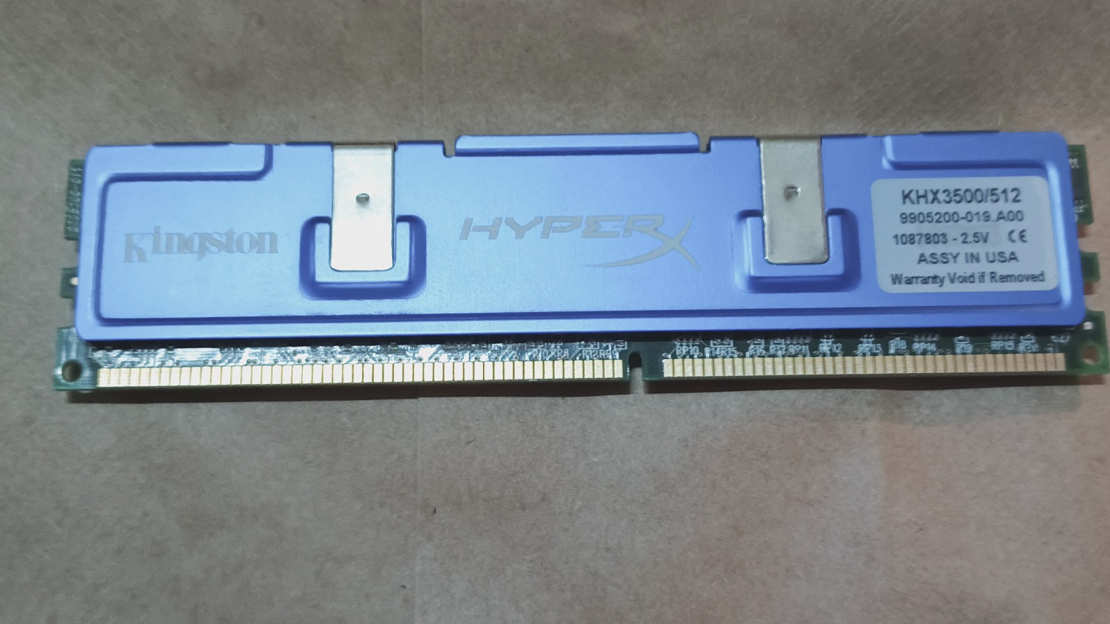 Kingston HyperX KHX3500/512 PC3500 512MB DDR1 434Mhz 2.5v 184-Pin Gaming Ram!