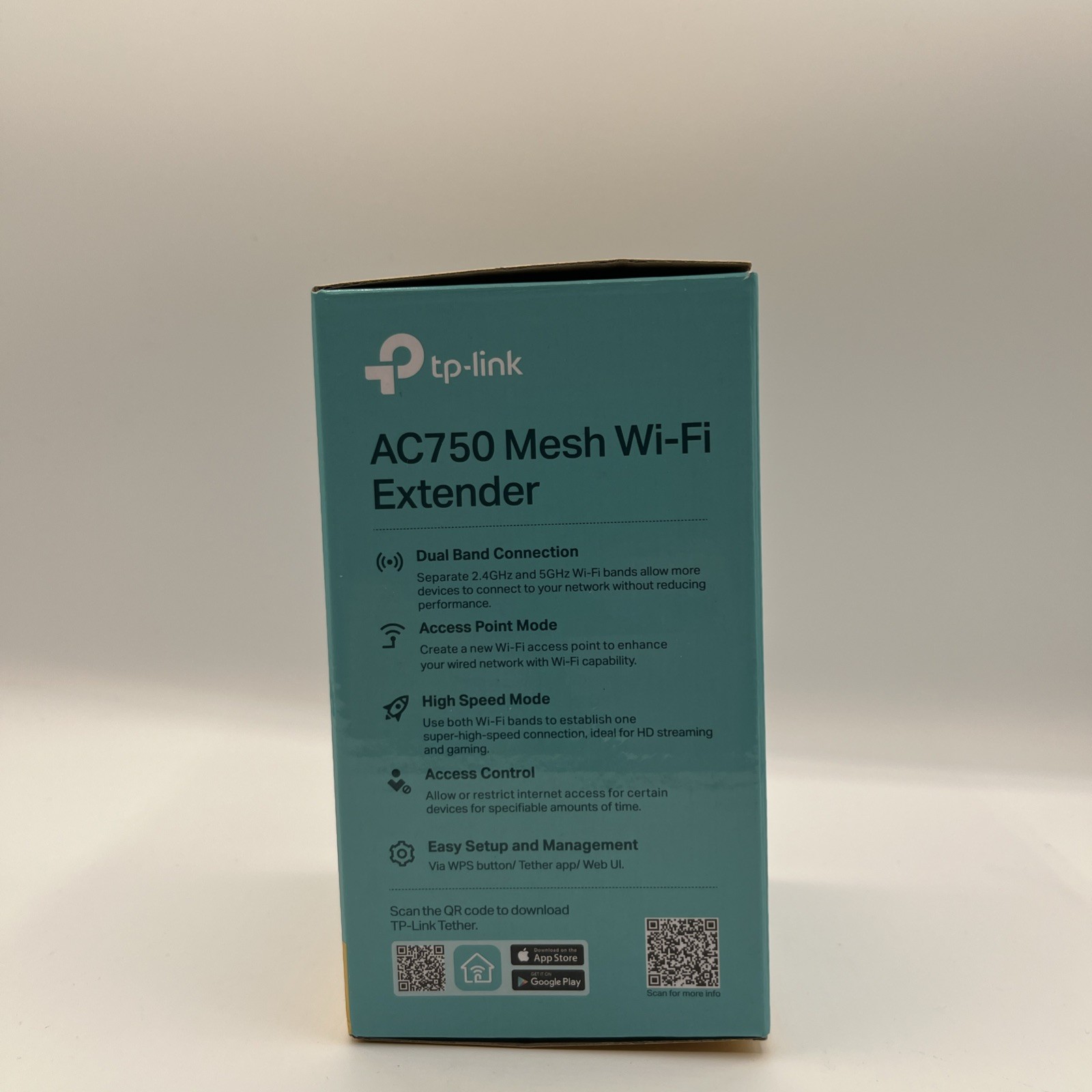 TP-Link RE750C AC750 Dual Band Mesh Wi-Fi Range Extender OPEN BOX