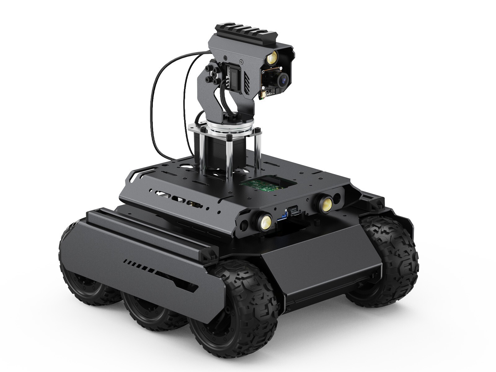 Waveshare UGV Rover Open-source 6 Wheels 4WD AI Robot Dual controllers All-metal