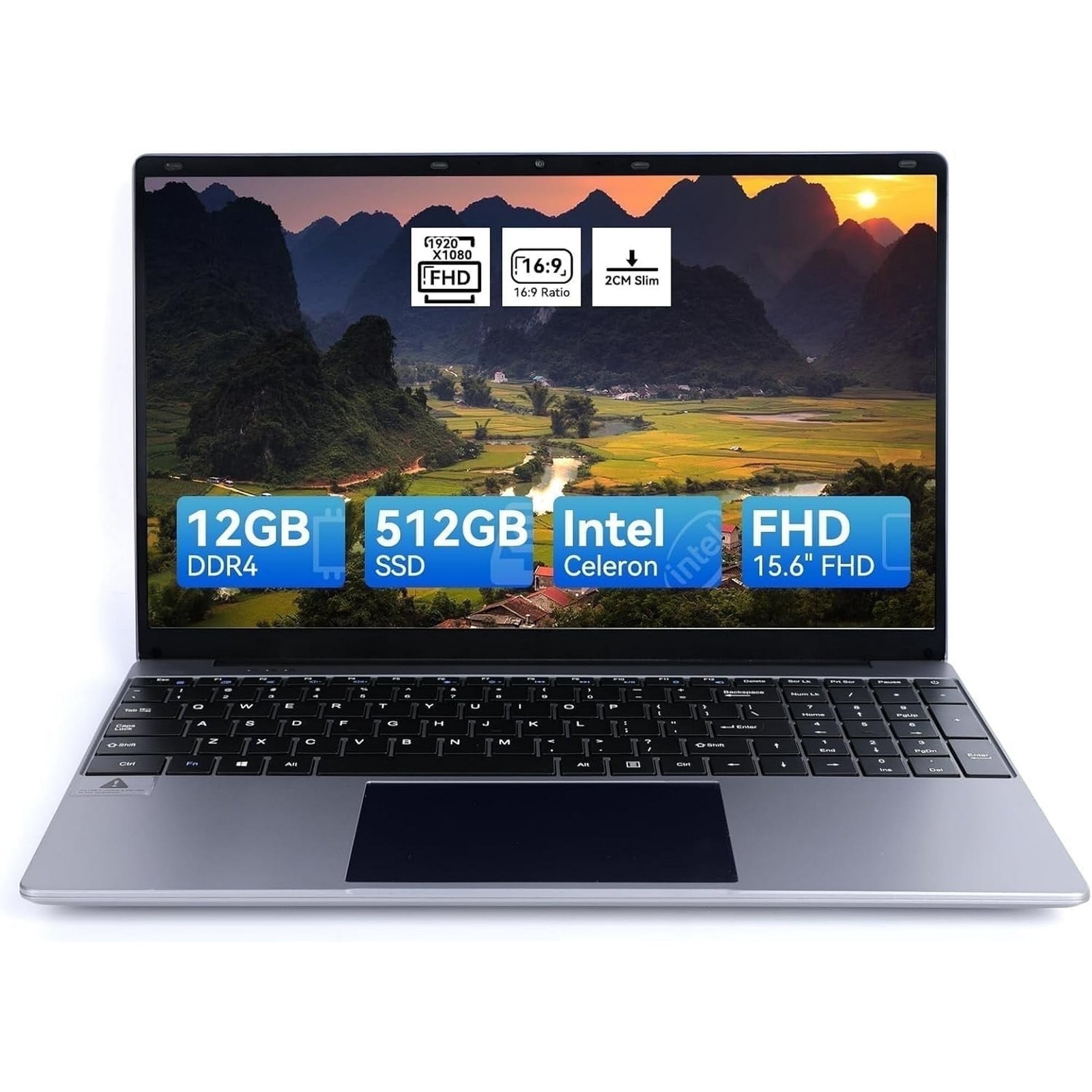 NEW 15.6” Laptop Computer Intel Quad-Core Processors 12GB RAM,512GB SSD US