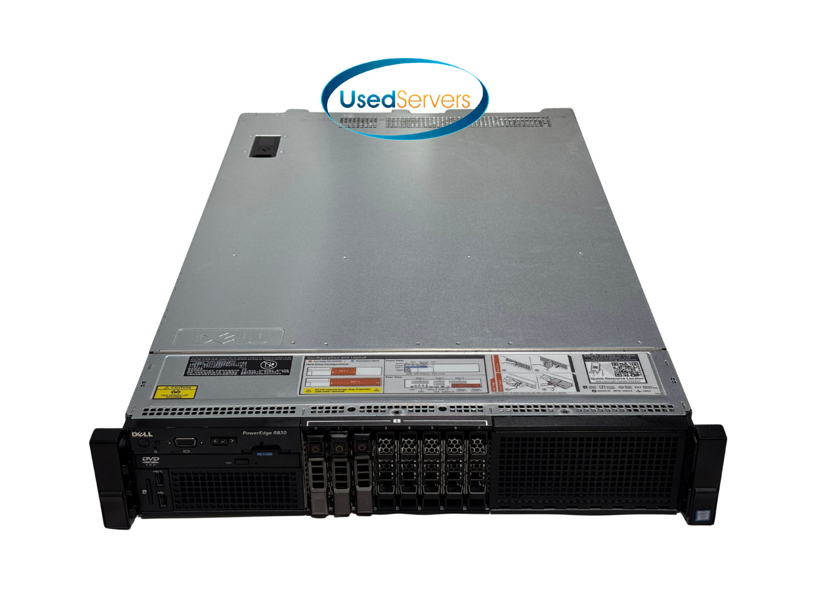 Poweredge R830 8SFF 4x E5-4620v4 2.1GHZ=40Cores NO RAM 3x HD TRAY H730