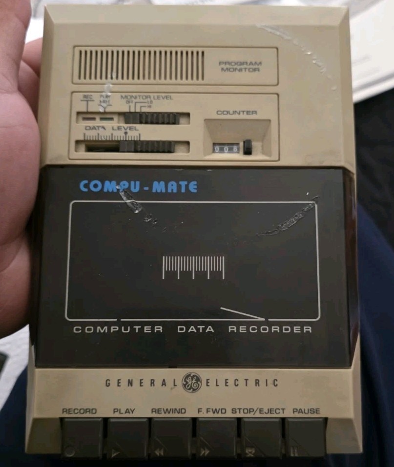 Vintage GE Compu-Mate 3-5156 Computer Data Recorder Kit CIB – Tested Works READ