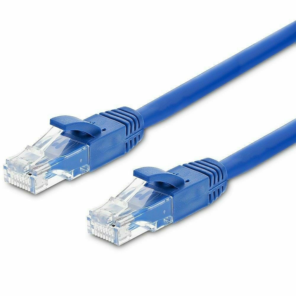 Cat6 6FT Patch Cord Cable 500mhz Ethernet Internet Network LAN RJ45 UTP Blue US