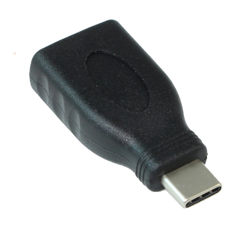 USB 3.2 Gen 1 Type-C Male to USB Type A Female Adapter Black