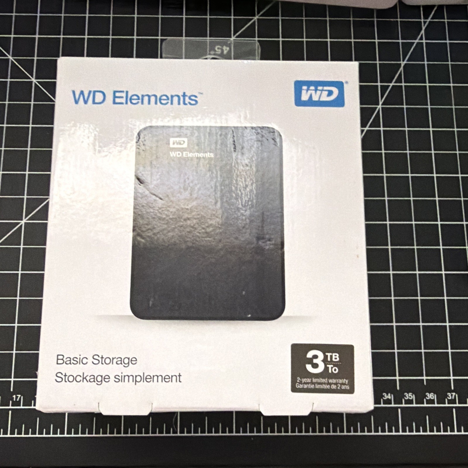 Western Digital WD Elements 3TB Portable External HDD USB Black WDBU6Y0030BBK