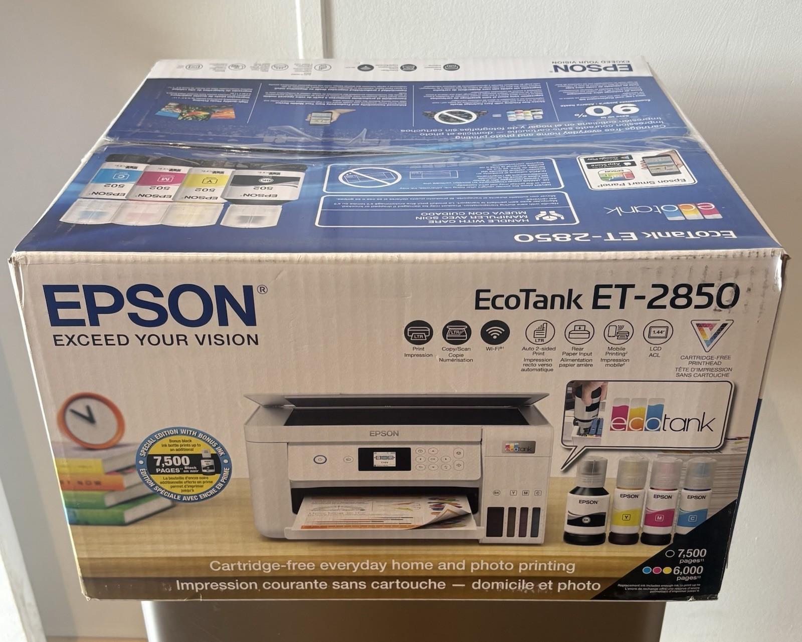 Epson EcoTank ET-2850 Wireless Color AIO Cartridge Free Supertank Printer