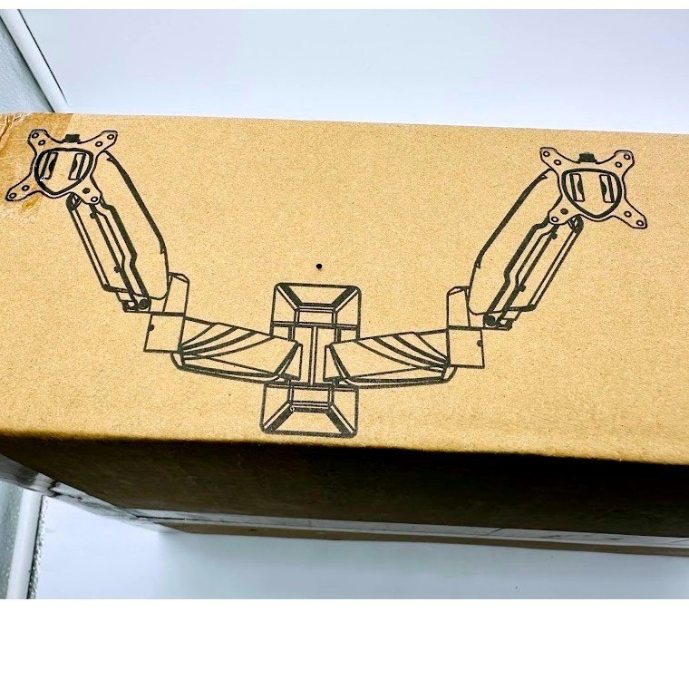 MOUNT PRO Dual Monitor Wall Mount PR7008 Gas Spring Full Motion Arms Black