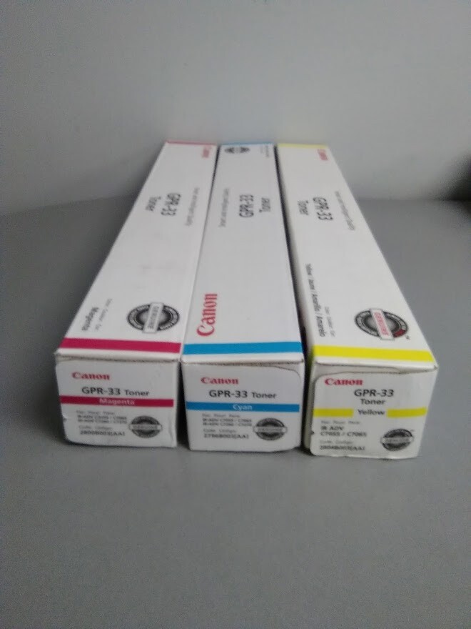 Canon GPR-33 CMY Toner Cartridge imageRUNNER ADVANCE C7055, C7065 Sealed
