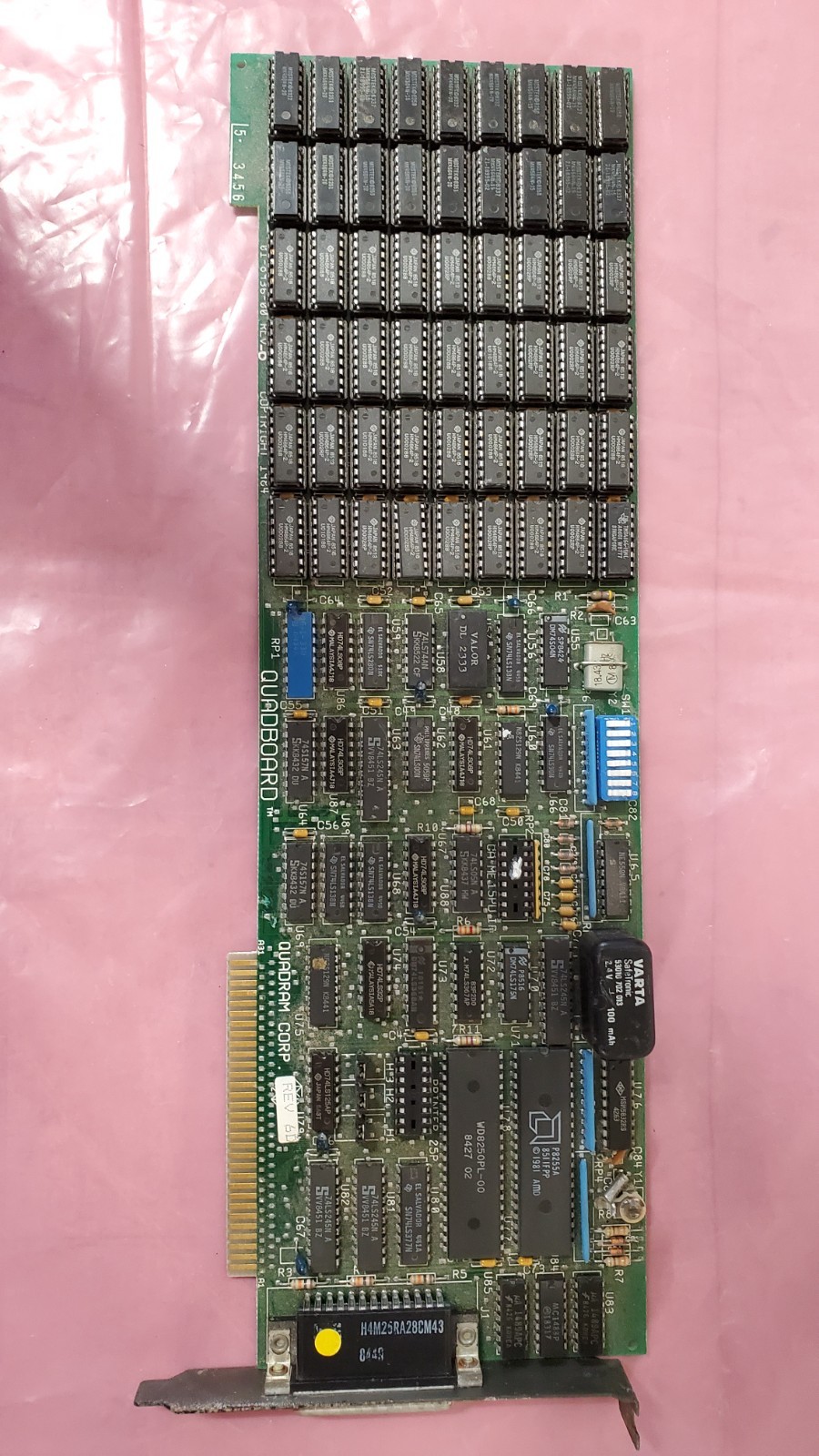 Vintage Quadram Quadboard 8 Bit ISA Card