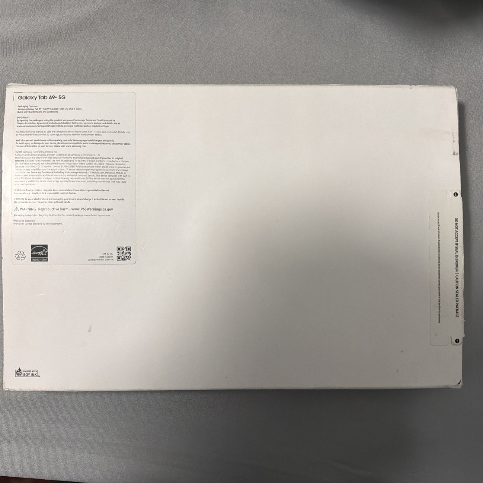 Samsung Galaxy Tab A9+ 5G SM-X218U None Unlocked 64GB Graphite C