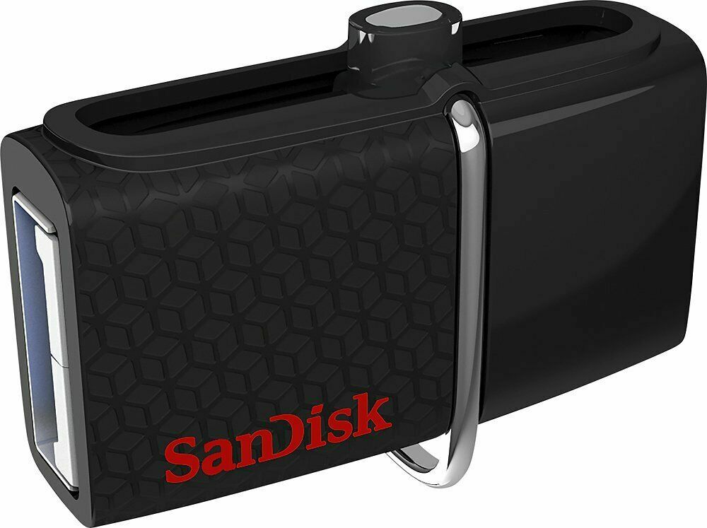 SanDisk ON THE GO 32GB Dual USB Flash Drive 3.0 for Android Phones – Black