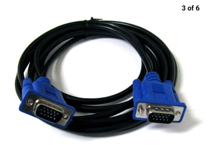 VGA SVGA 5ft. Cable Adapter Male to Male LCD PC TV