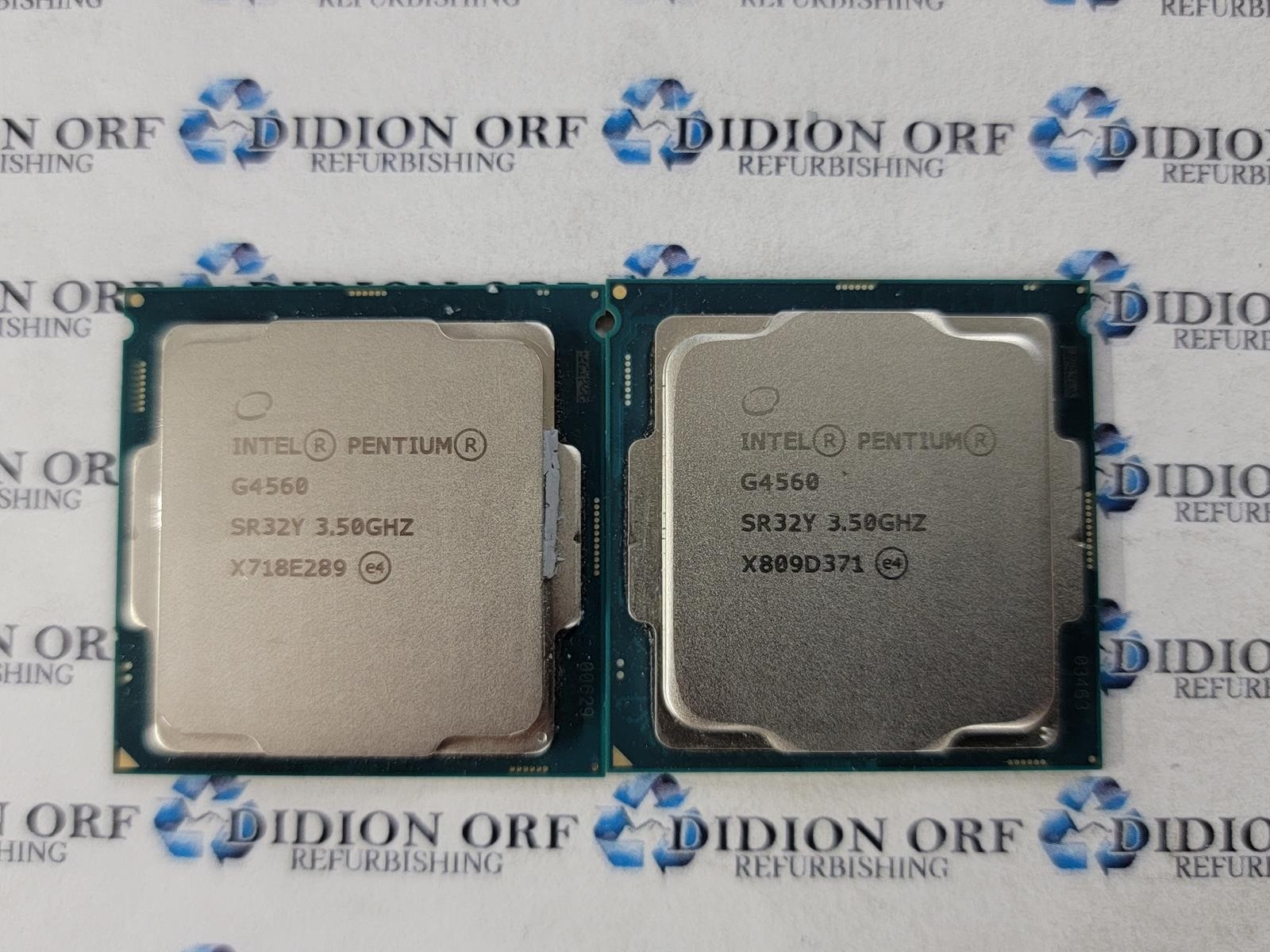 Lot of 2 INTEL Pentium G4560 SR32Y 3.50 GHz 3 MB 54 W Grade B SKU 18838