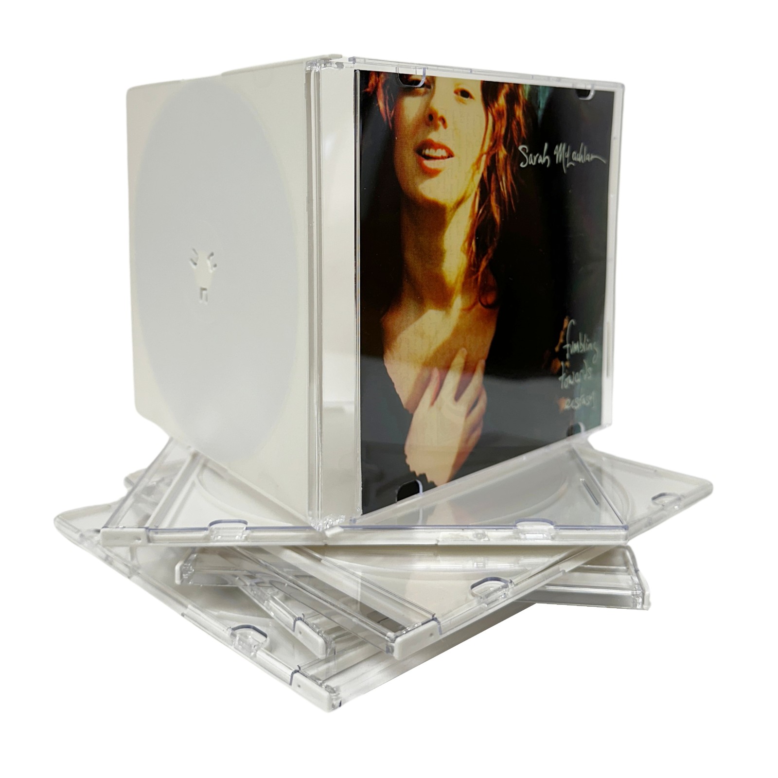 SLIM WHITE Color CD Jewel Cases Lot
