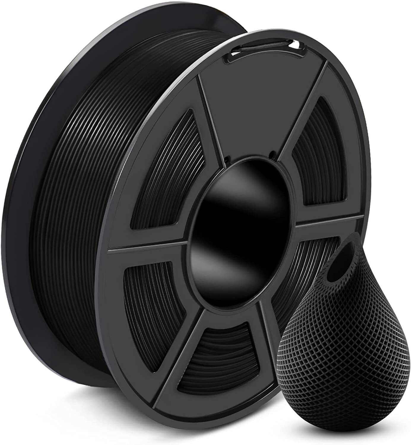 SUNLU PETG Filament 3D Printer 1.75mm 1KG Spool Black +/- 0.02mm No Knots 2.2LBS