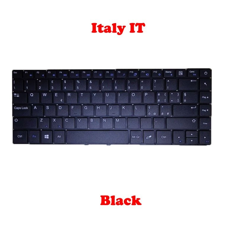 Laptop Replacement Keyboard For Teclast F6S 13.3′ Italy IT Black New