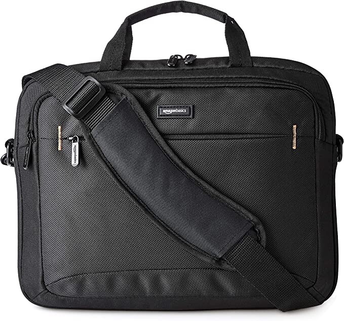 Amazon Basics 14.1-Inch Laptop and Tablet Shoulder Bag Carrying Case NEW Black