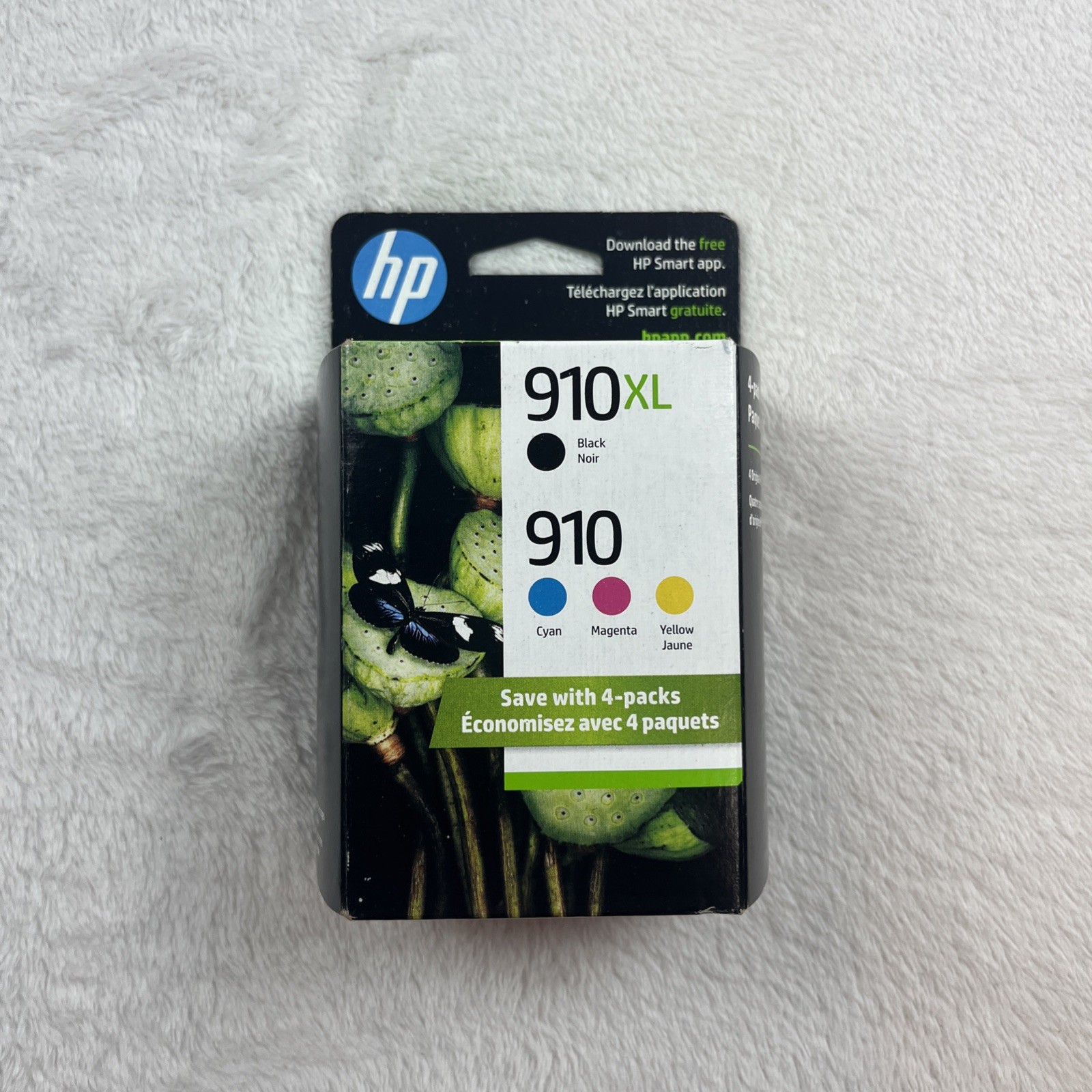 4-PACK HP GENUINE 910XL BLACK & 910 Color Ink Cartridges NEW SEALED SEPT 2024