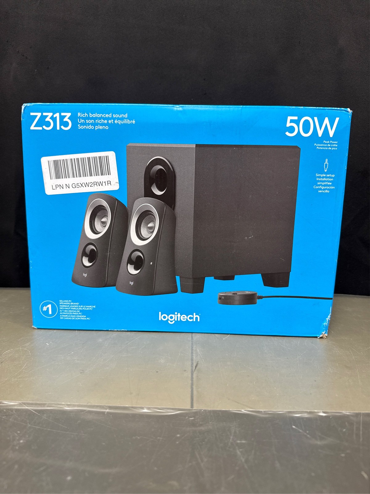 Logitech Z313 Speaker System with Subwoofer – Black (980-000382)