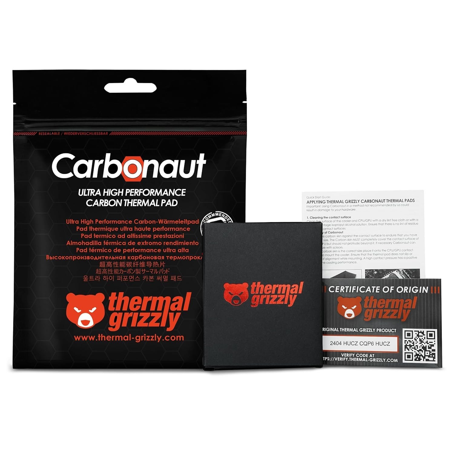 Thermal Grizzly Carbonaut Carbon Thermal Pad – 38x38x0.2mm