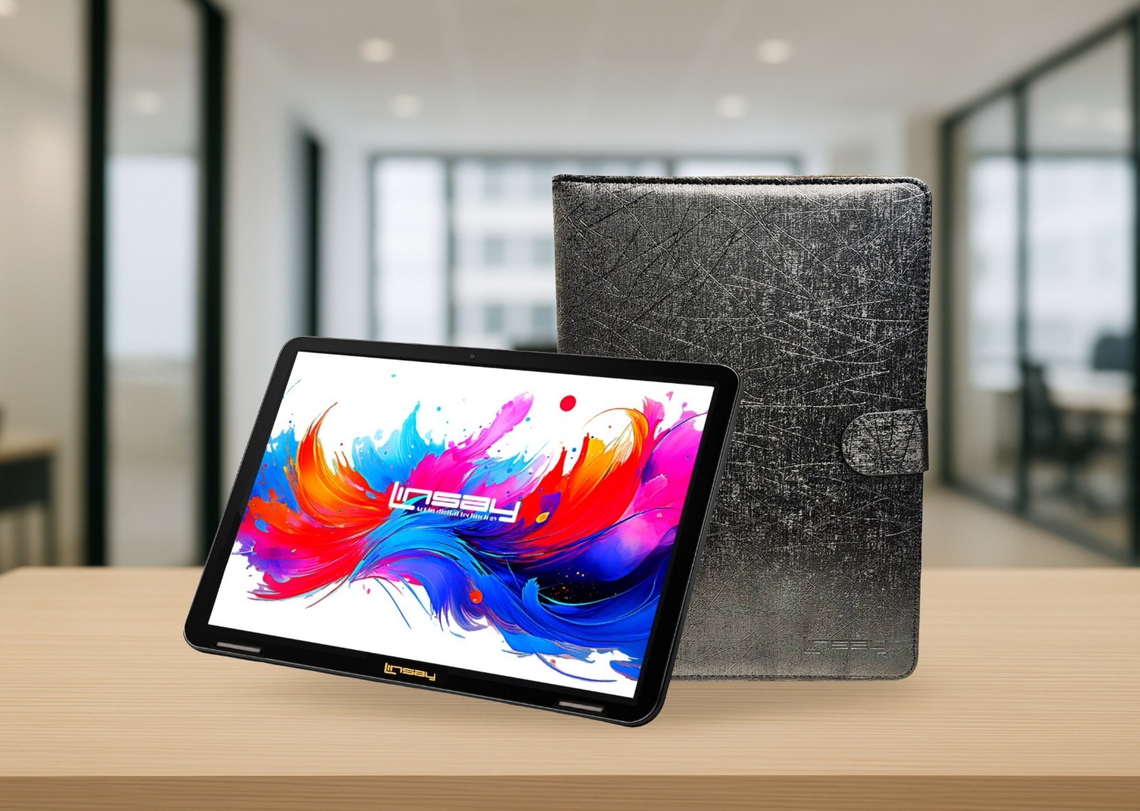 2026 LINSAY Tablet OCTA-CORE 256GB Internal Memory MEGA-BUNDLE w/Key & Brie Gree