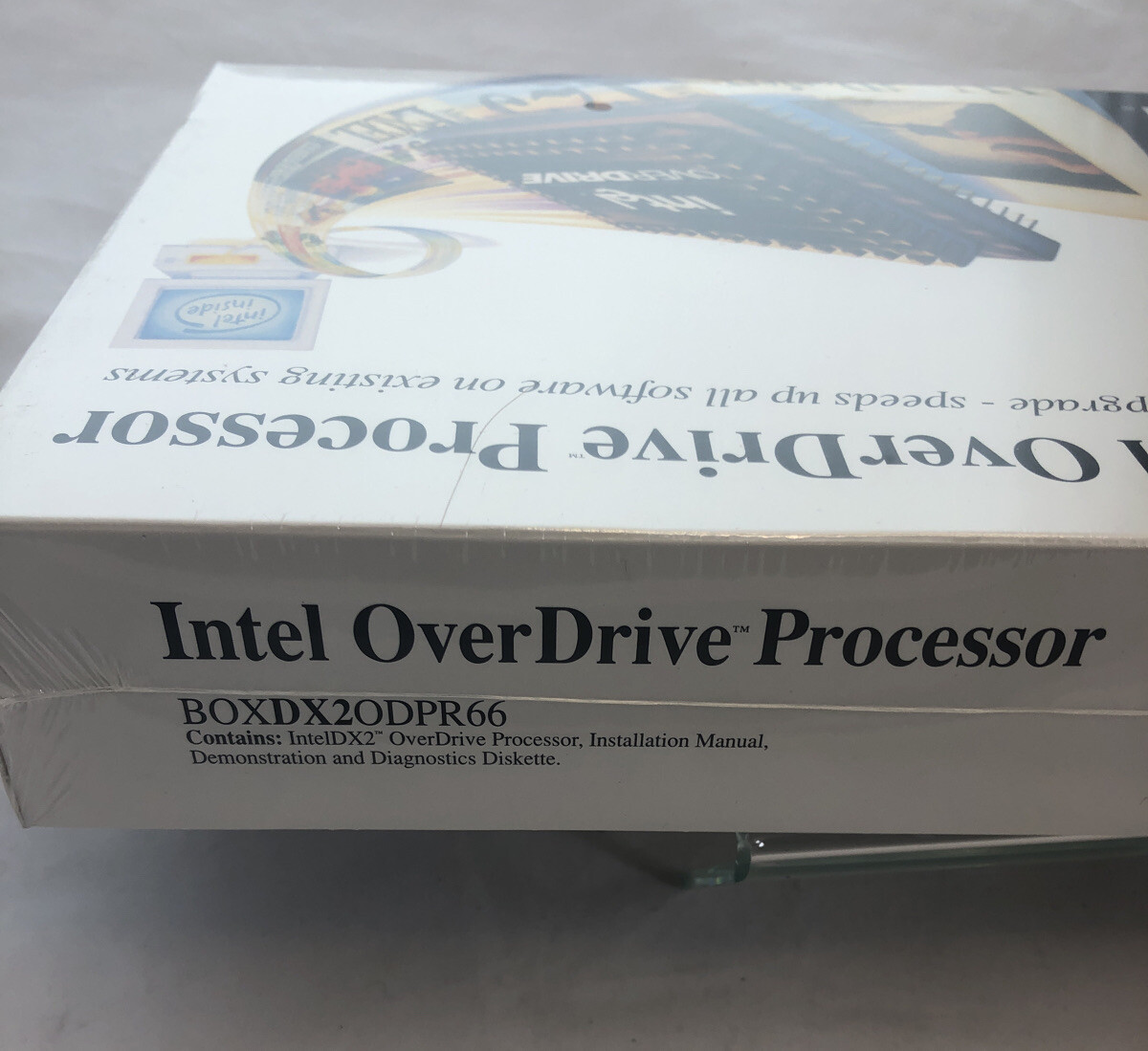 NEW 486 DX66 Retail BOX INTEL PROCESSOR DX2ODPR66 486 DX2 66Mhz OverDrive CPU