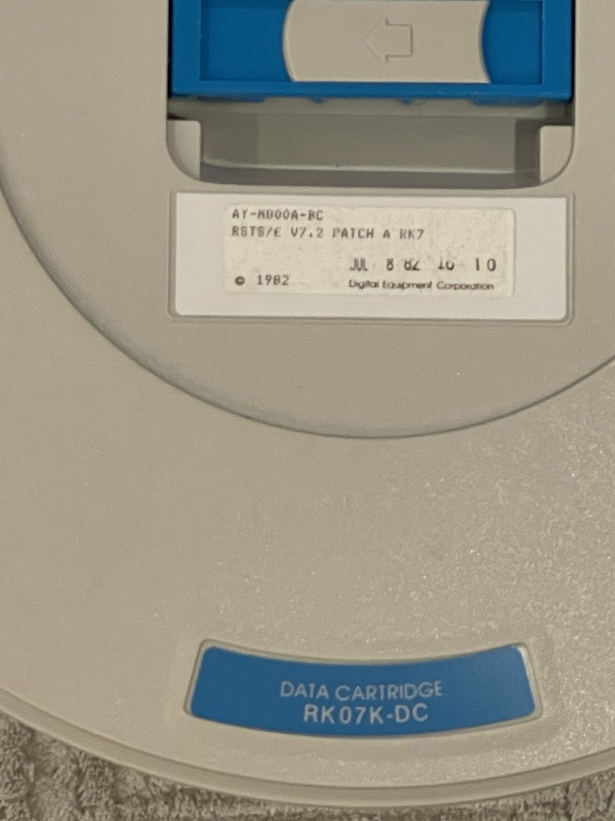 Vintage DEC Digital Disk Data Cartridge RK07K-DC
