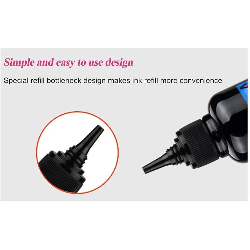 100ML Universal Refill Ink Bottles for Inkjet Printers Dye Ink for Bulk Ink Kit