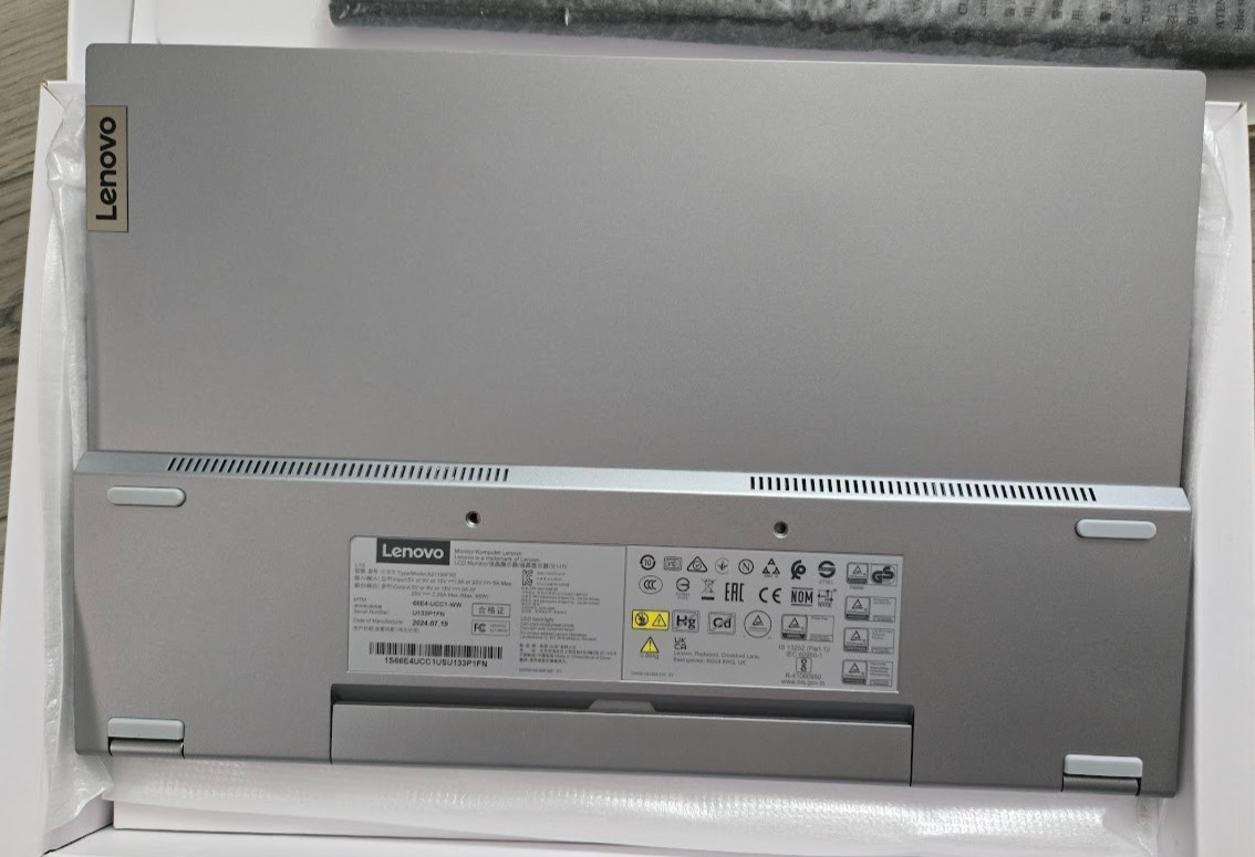 Lenovo L15 LCD Monitor 15.6” Display #A21156FXO Full HD Grey