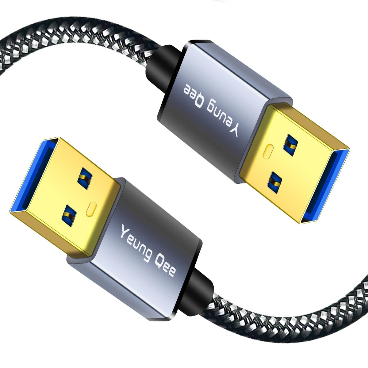 Yeung Qee USB to Cable 1.5 ft,USB 3.0 A A Male Double End ft