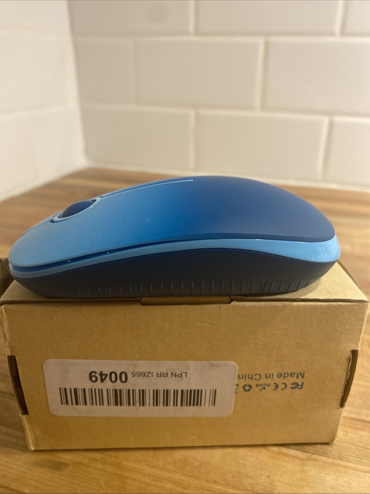 Vssoplor Wireless Slim Mouse 2.4G Model MS001 USB Receiver for PC Laptop Blue