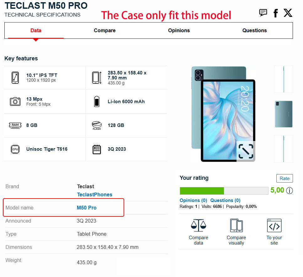Tablet Kids Case For Teclast M50 Pro M50 HD 10.1″ Shockproof Stand Flip Cover