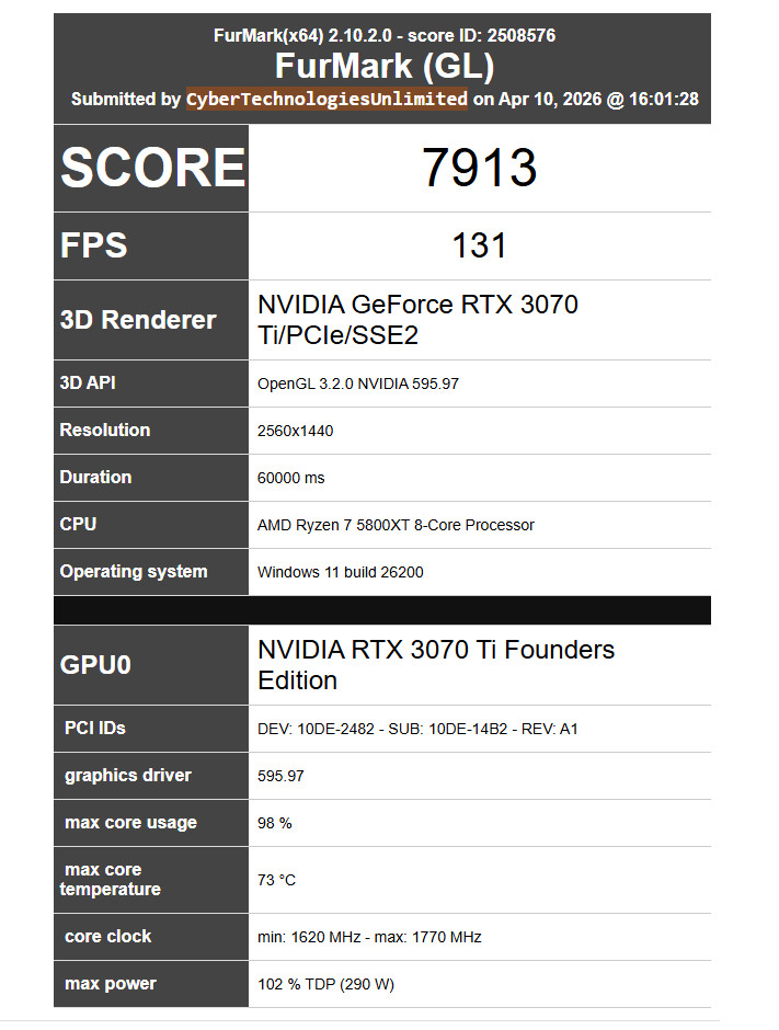 NVIDIA GeForce RTX 3070 Ti Founders Edition 8GB GDDR6 Graphics Card