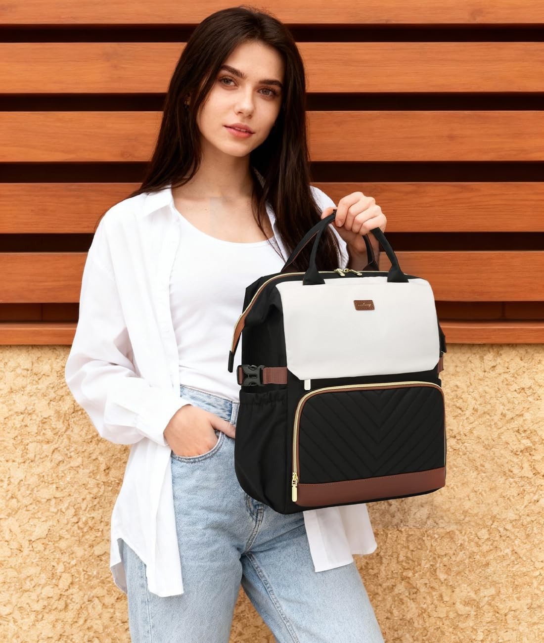 Stylish Laptop Backpack for Women – Work, Travel & School Bag with USB Charger &