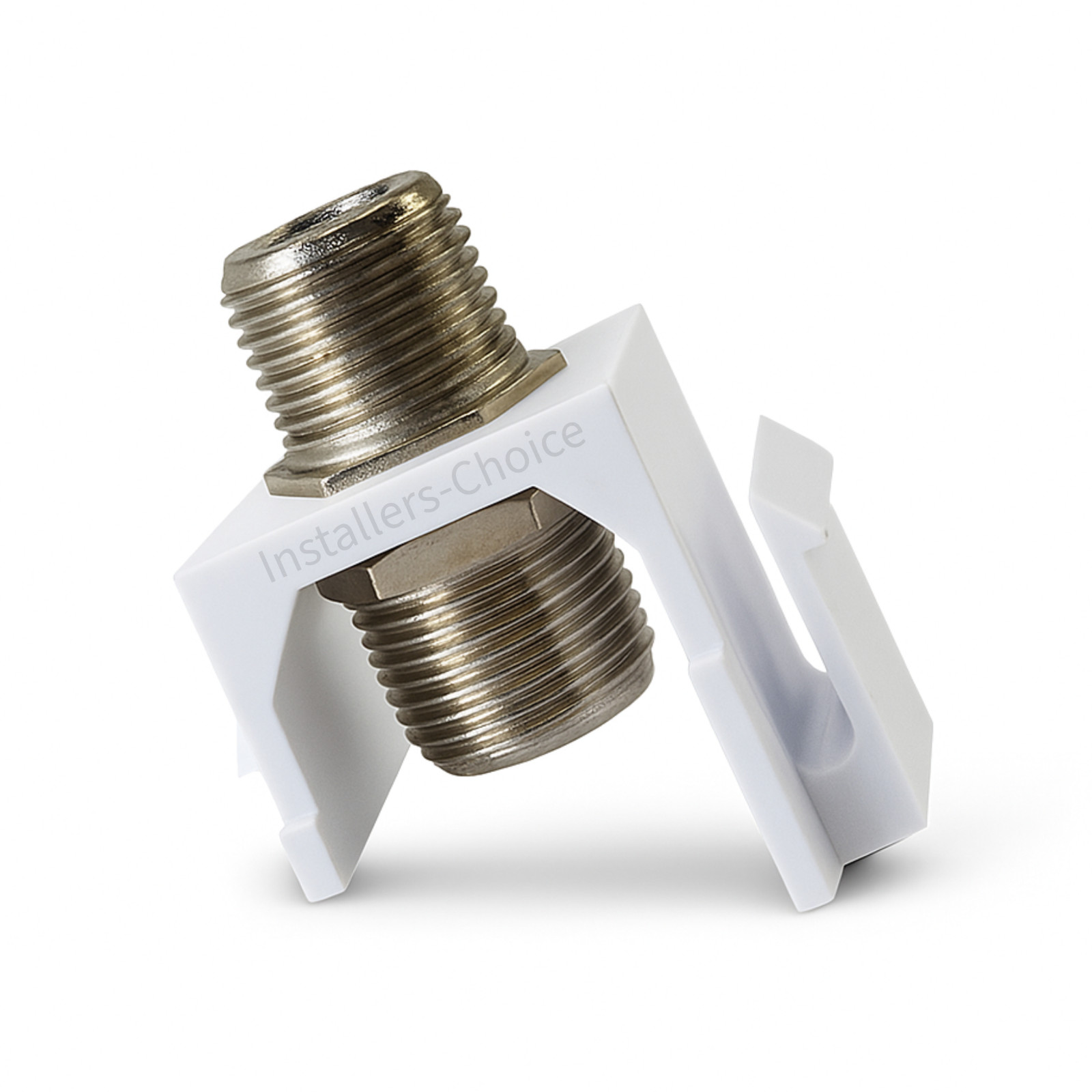 Keystone Jack Coaxial Cable Coupler F-Type Insert for Wall Plate White Pack lot