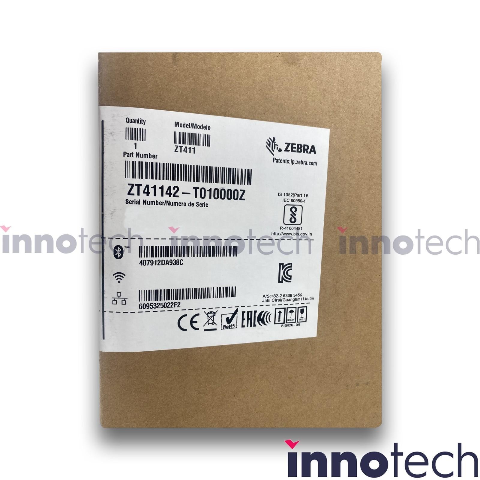 Zebra ZT411 ZT41142-T010000Z Thermal Barcode Label Printer New Sealed