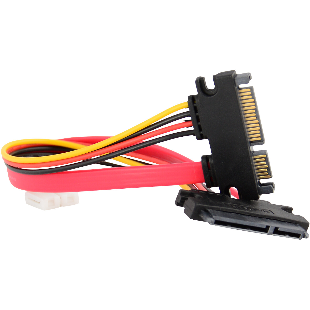 (5-pack) 15+7 Pin SATA HDD Extension Cable Data+Power Male to Female, 11″ / 28cm