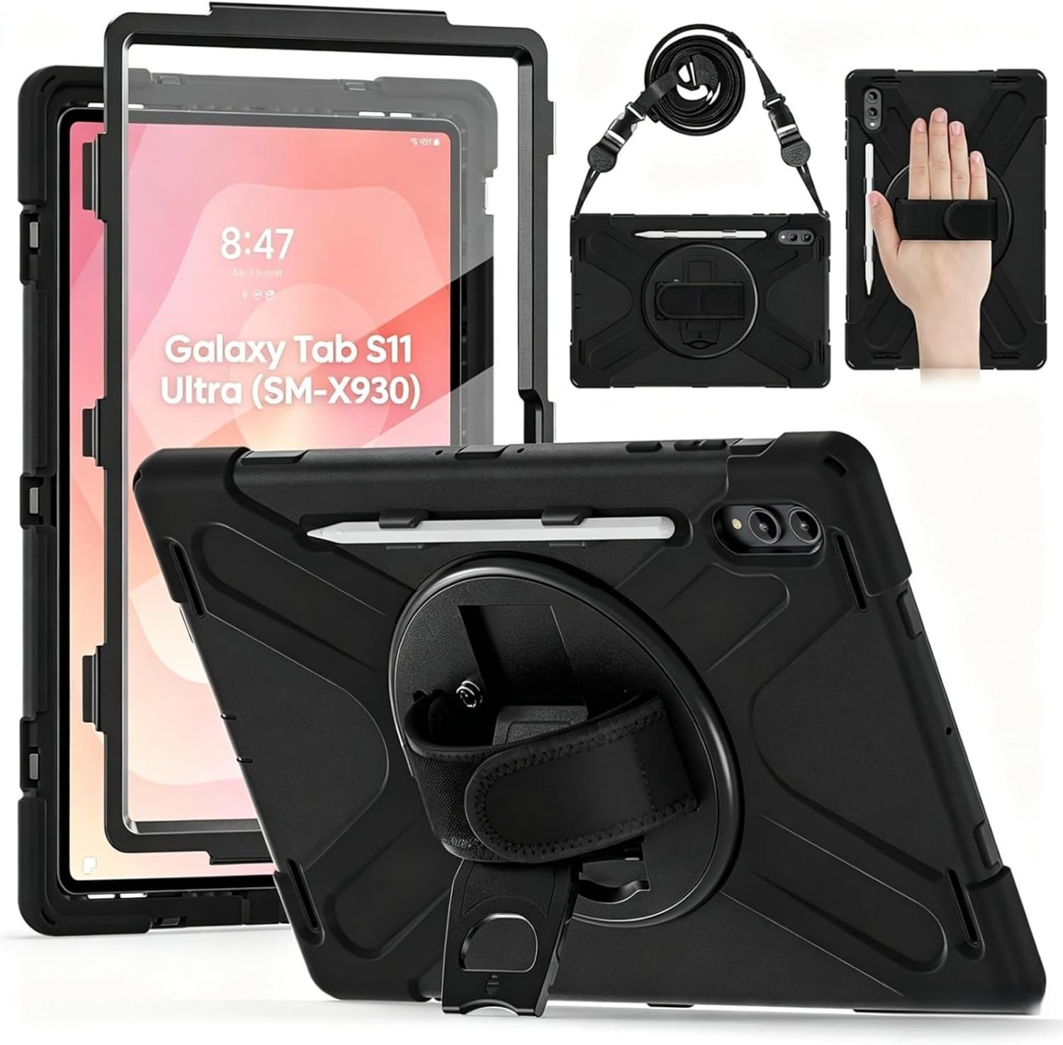 Rugged Case for Samsung Galaxy Tab S11 Ultra 2025 Samsung Tab S11 Ultra 14.6″