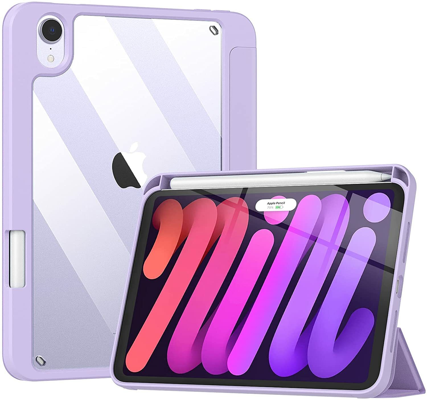 Case for iPad Mini 6th Generation 8.3-inch 2021 w/ Pencil Holder Stand Cover
