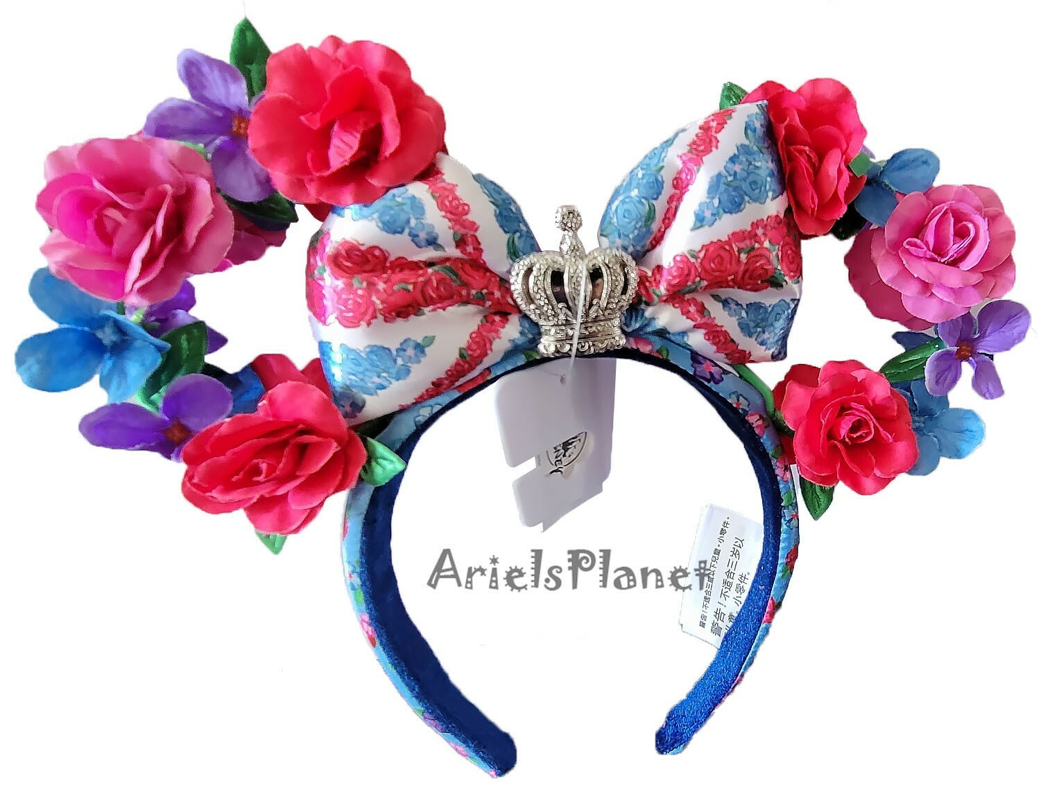 Disney Parks EPCOT United Kingdom Floral Queen of the Kingdom Ear Headband