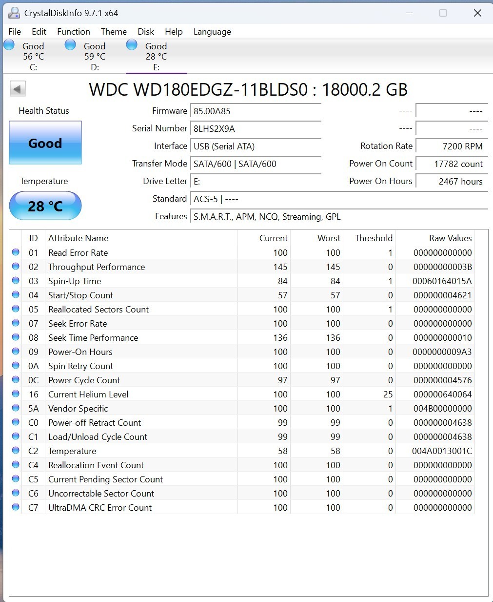 WD Easystore 18TB Desktop External Hard Drive 3.5″ HDD USB 3.2 WDBAMA0180HBK