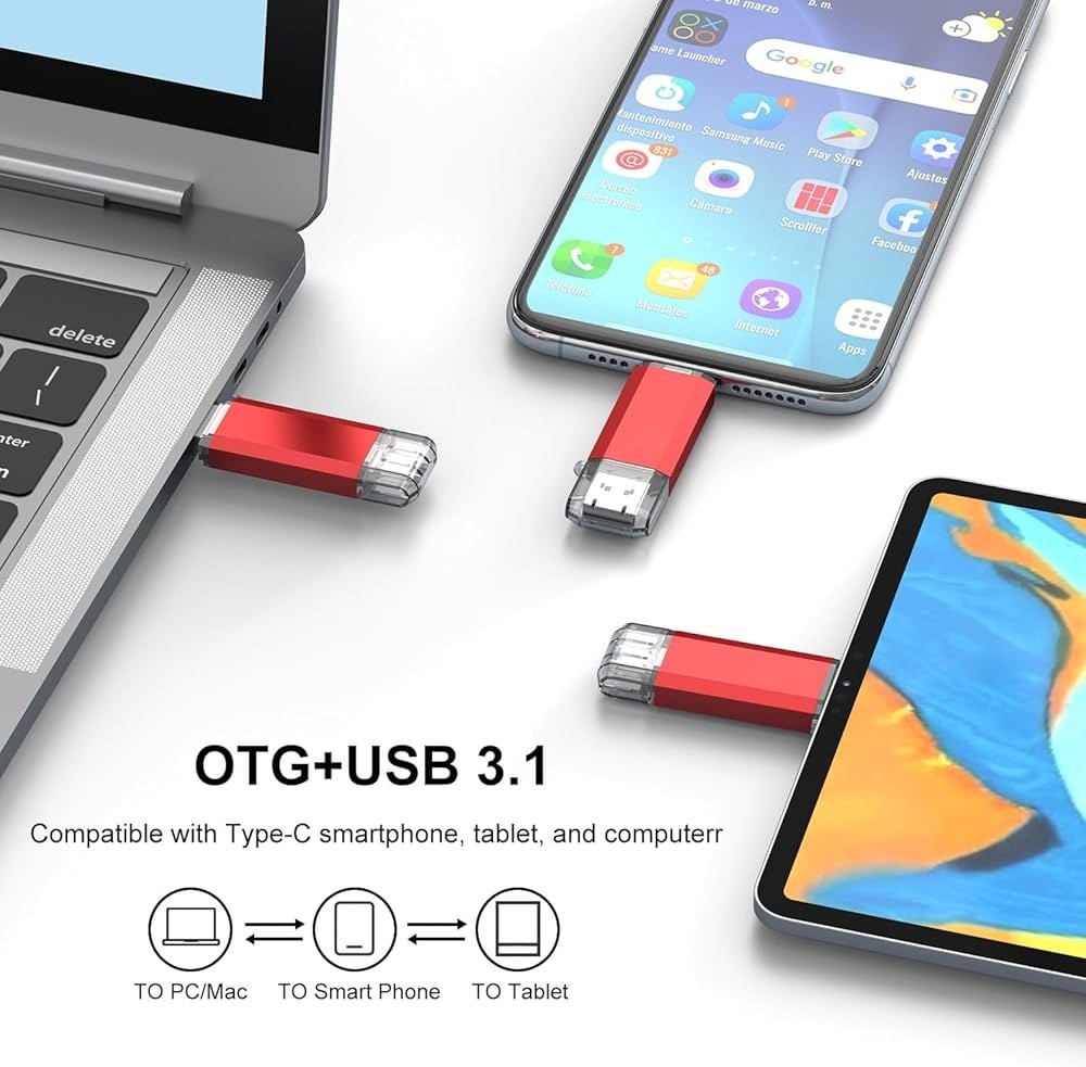 Jester 2-in-1 USB-C & USB Flash Drive OTG Pen Drive 4GB–128GB for Phone PC TV