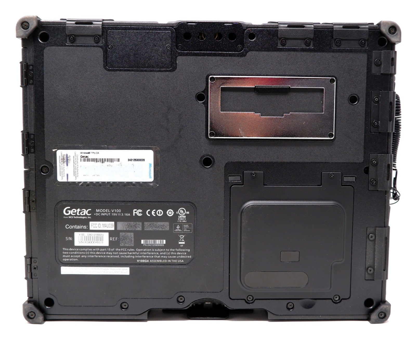 GETAC V100 10.4″ MULTITOUCH RUGGED NOTEBOOK, I5-3320M,500GB,4GB,WIN10P – READ!