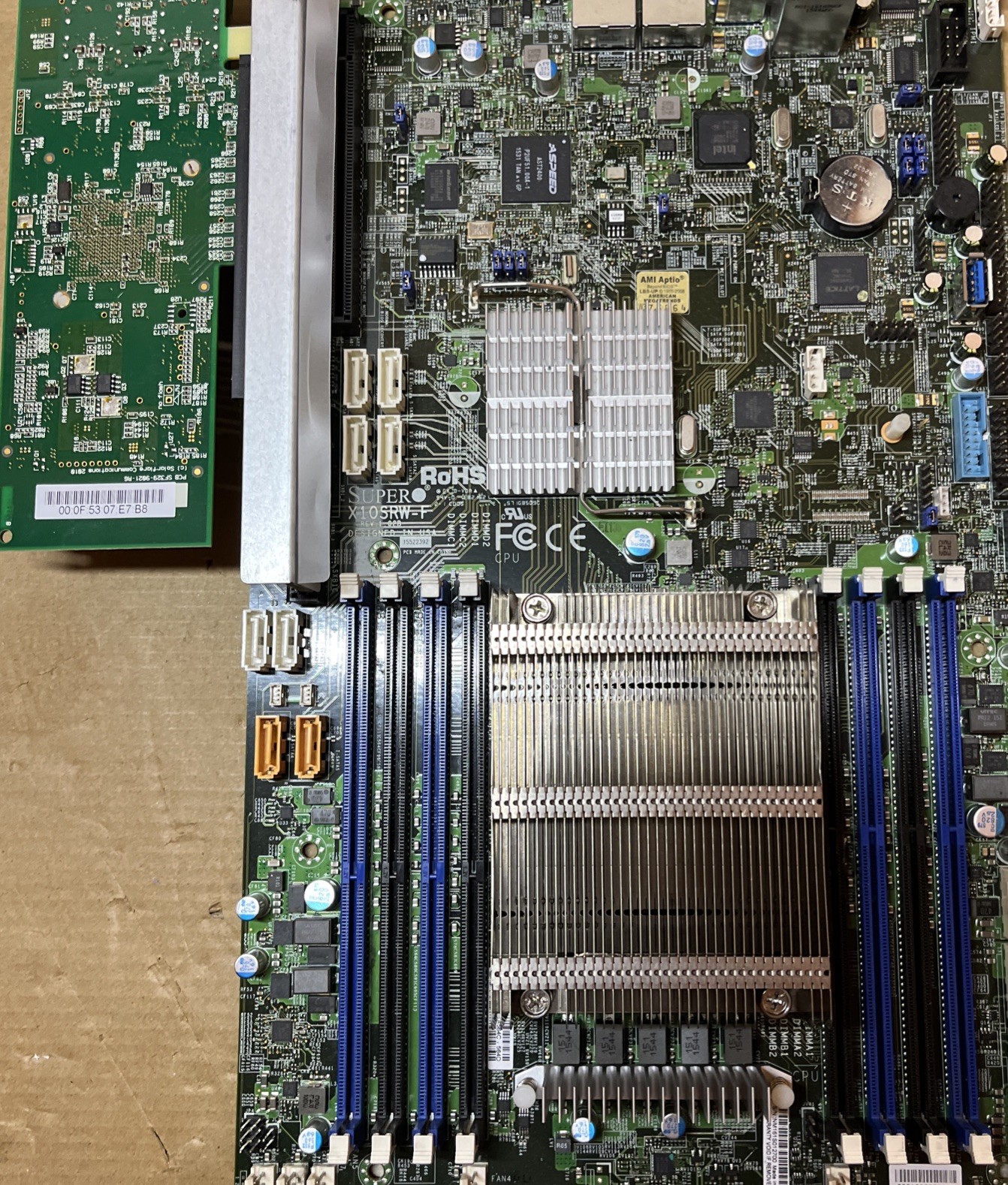 Supermicro X10SRW-F Socket LGA2011-3 ATX Server M/Board/CPU E5-2680V3/Ecard
